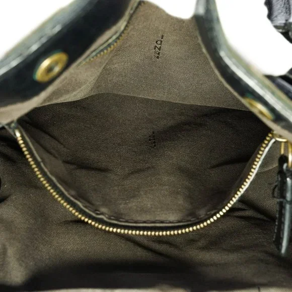 Auth Fendi Hand Bag Leather Black #25155F84 - Picture 9 of 13